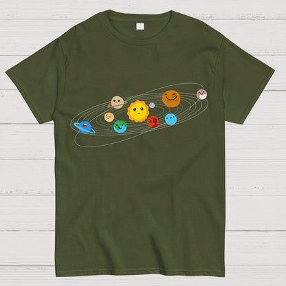 Solar System Nerdy T-Shirt