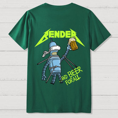 And Beer for All Nerdy Front And Back Printing Geek T-Shirt