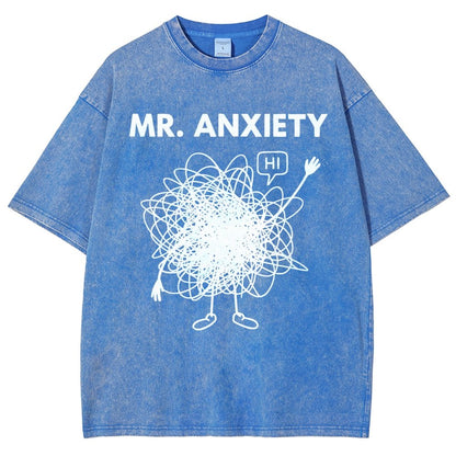 Mr. Anxiety! Vintage Distressed T-shirt