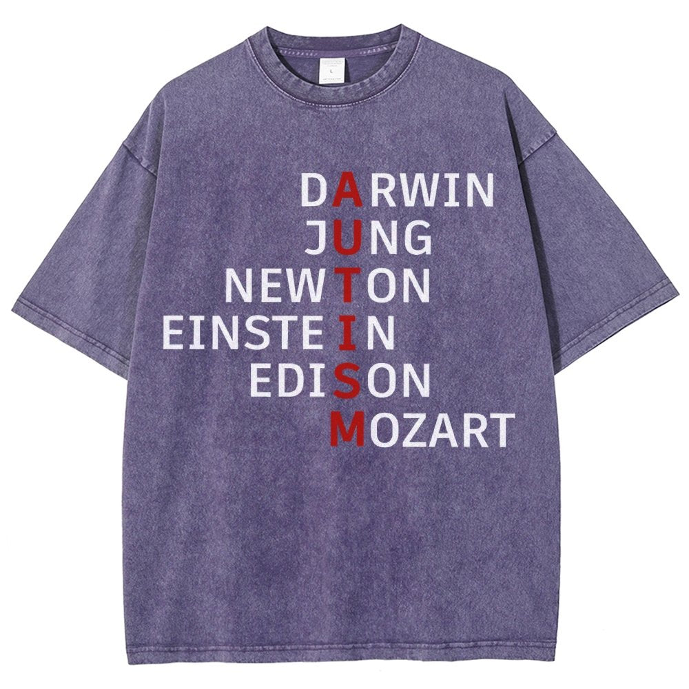 Autism and genius: different ways of thinking Vintage Distressed T-shirt