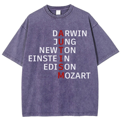 Autism and genius: different ways of thinking Vintage Distressed T-shirt