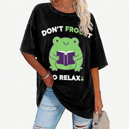 Don't Froget to Relax Vintage Distressed T-shirt