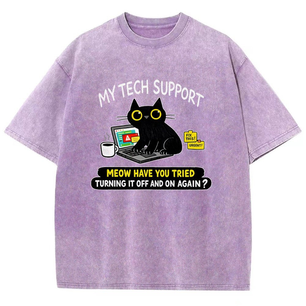 My Tech Support Vintage Distressed T-shirt