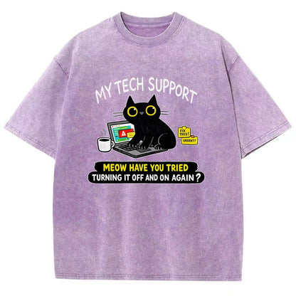 My Tech Support Vintage Distressed T-shirt