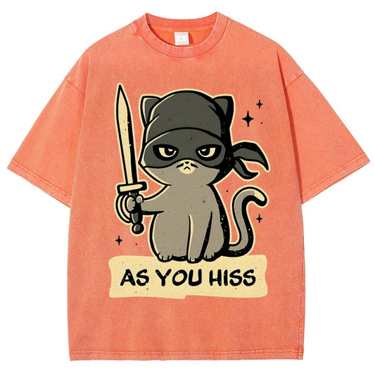 As You Hiss Vintage Distressed T-shirt