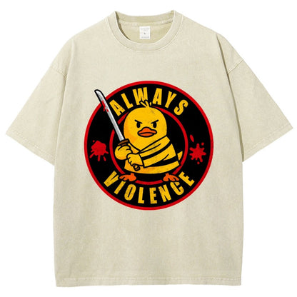 Always Violence Vintage Distressed T-shirt