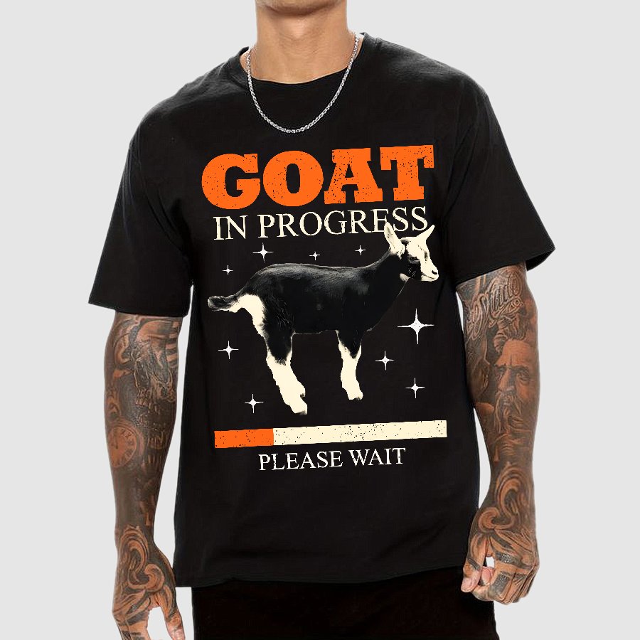 Goat In Progress Geek T-Shirt