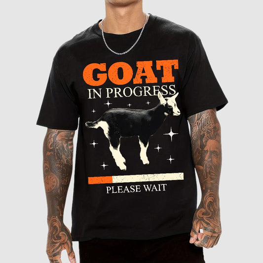 Goat In Progress Geek T-Shirt