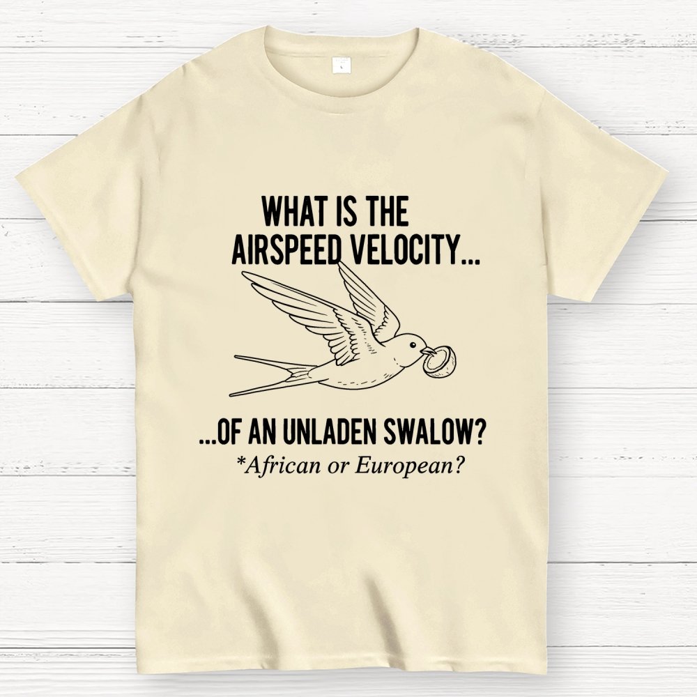 What Is The Airspeed Velocity...Art Print Geek T-Shirt