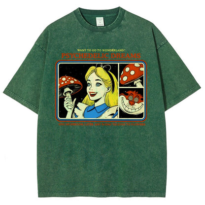 Psychedelic Dreams Vintage Distressed T-shirt