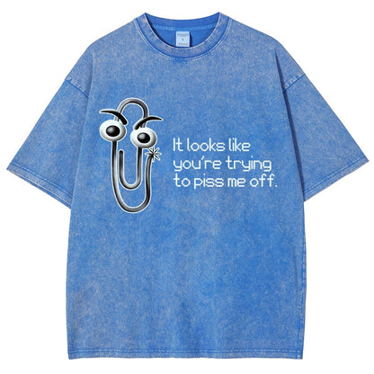 One Snippy Clip Vintage Distressed T-shirt