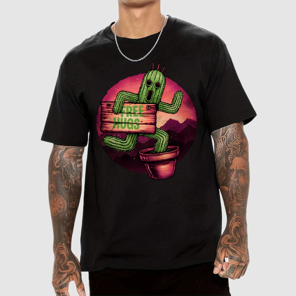 Huggable Cactus Geek T-Shirt