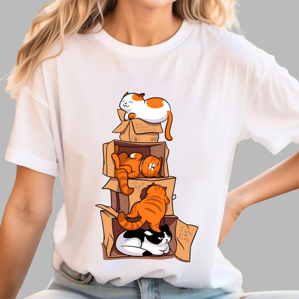 Funny Cat Geek T-Shirt 2510000738