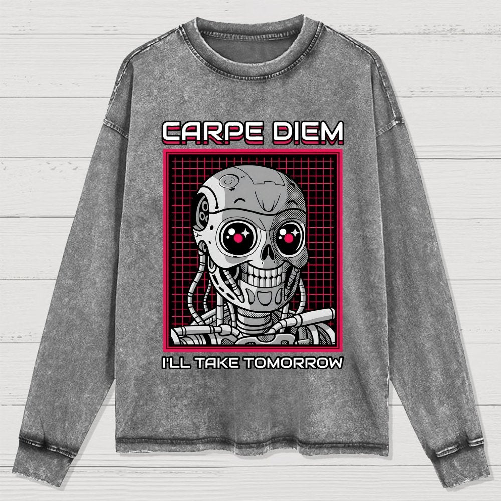 Rise Of The Cute Machine Washed Long Sleeve Tee