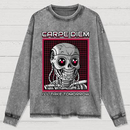 Rise Of The Cute Machine Washed Long Sleeve Tee