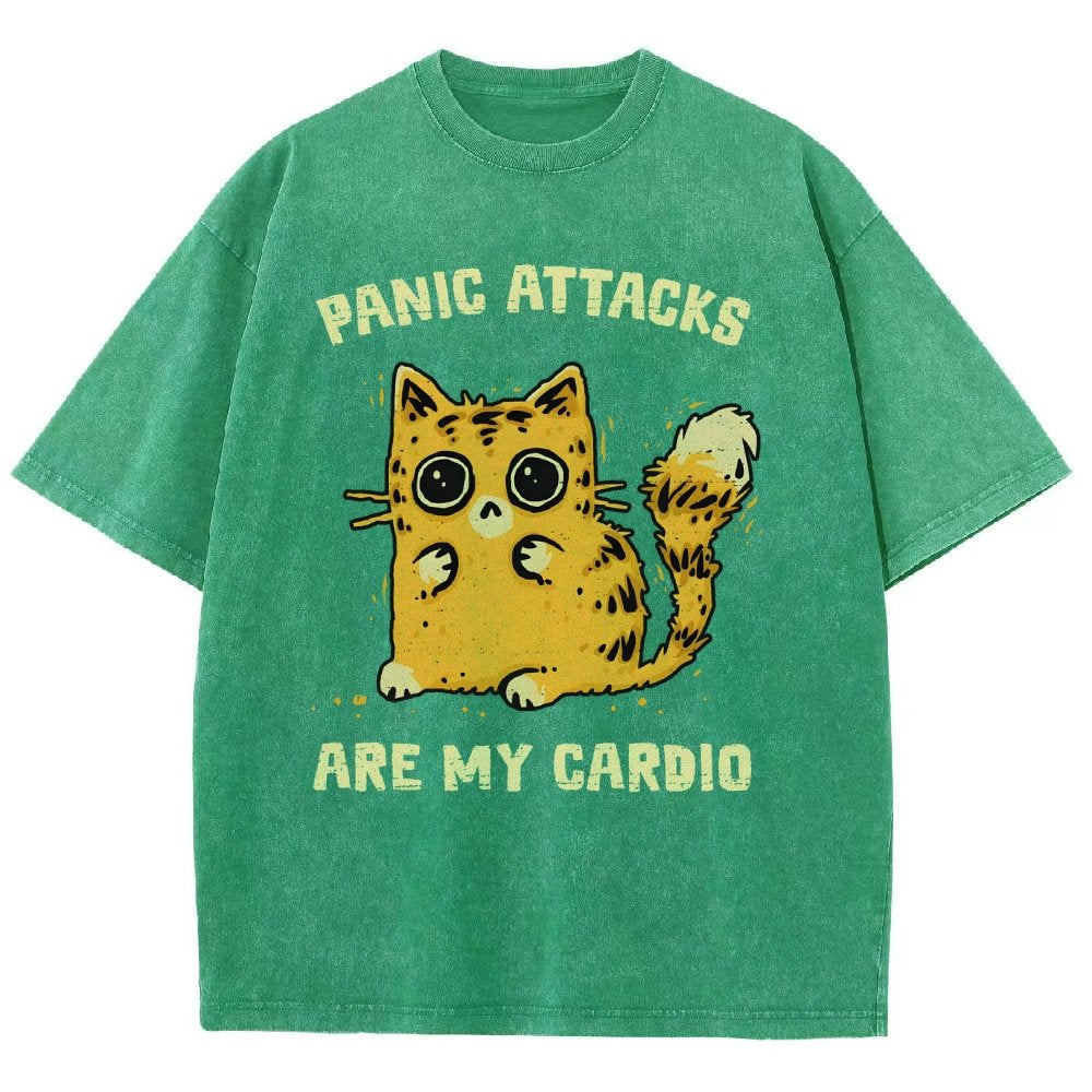 Panic Attacks Are My Cardio Vintage Distressed T-shirt