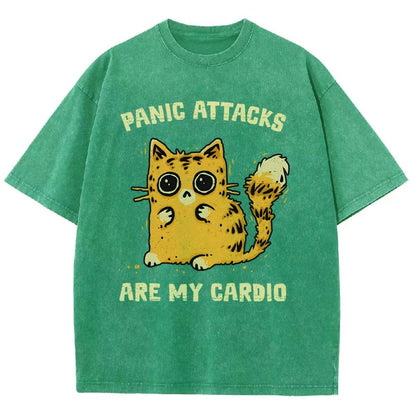 Panic Attacks Are My Cardio Vintage Distressed T-shirt