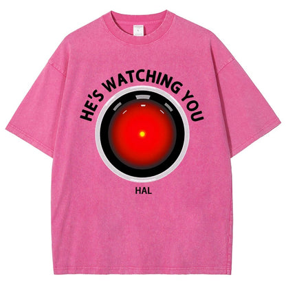 HAL Is Watching YOU Vintage Distressed T-shirt