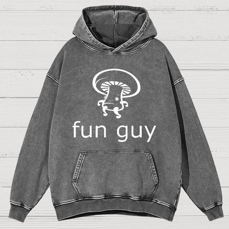 Fun Guy Vintage Distressed Hoodie