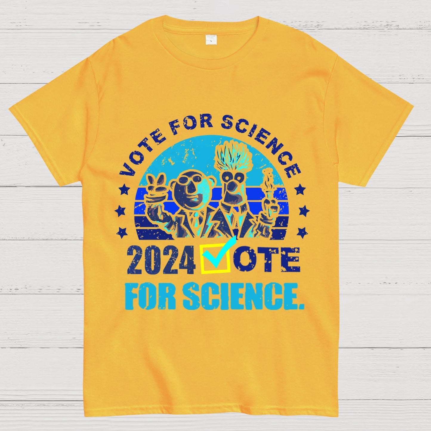 Vote For Science In 2024 Geeky T-Shirt