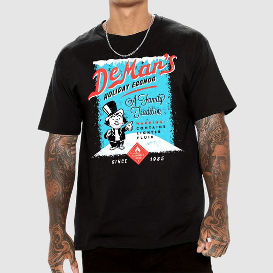 Charles DeMar's Eggnog with Lighter Fluid Geek T-Shirt