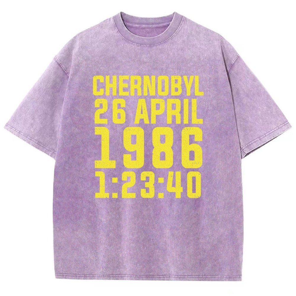 Chernobyl Nuclear Disaster Date And Time Vintage Distressed T-shirt