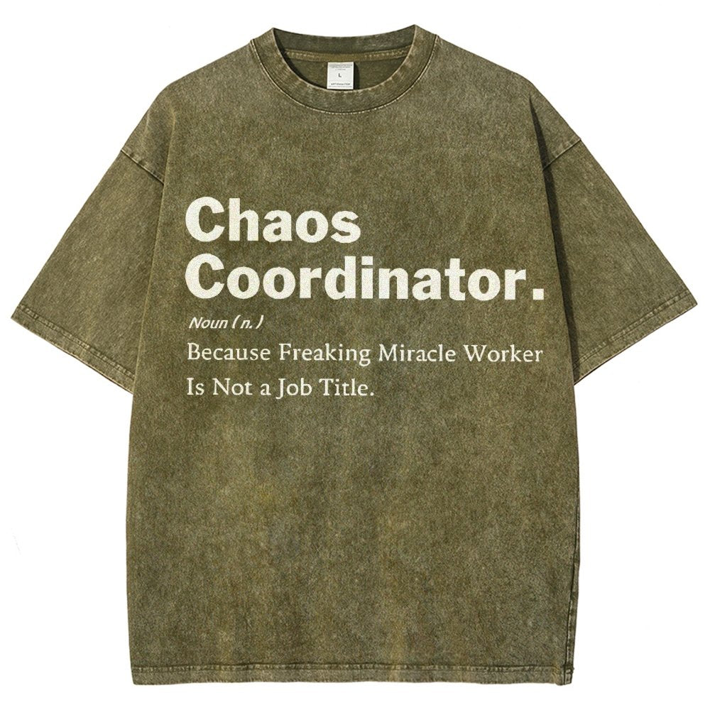 ChaosCraft Vintage Distressed T-shirt