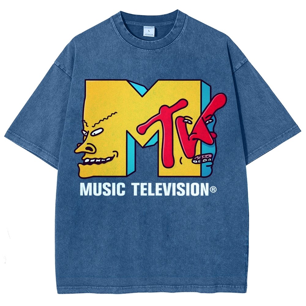 Music Television Vintage Distressed T-shirt