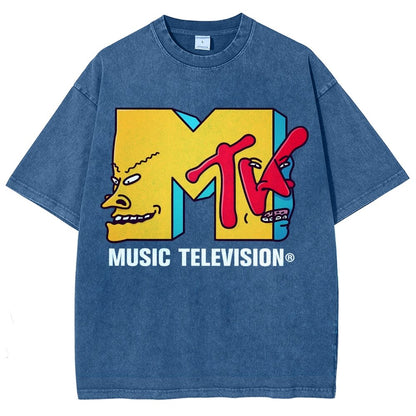 Music Television Vintage Distressed T-shirt