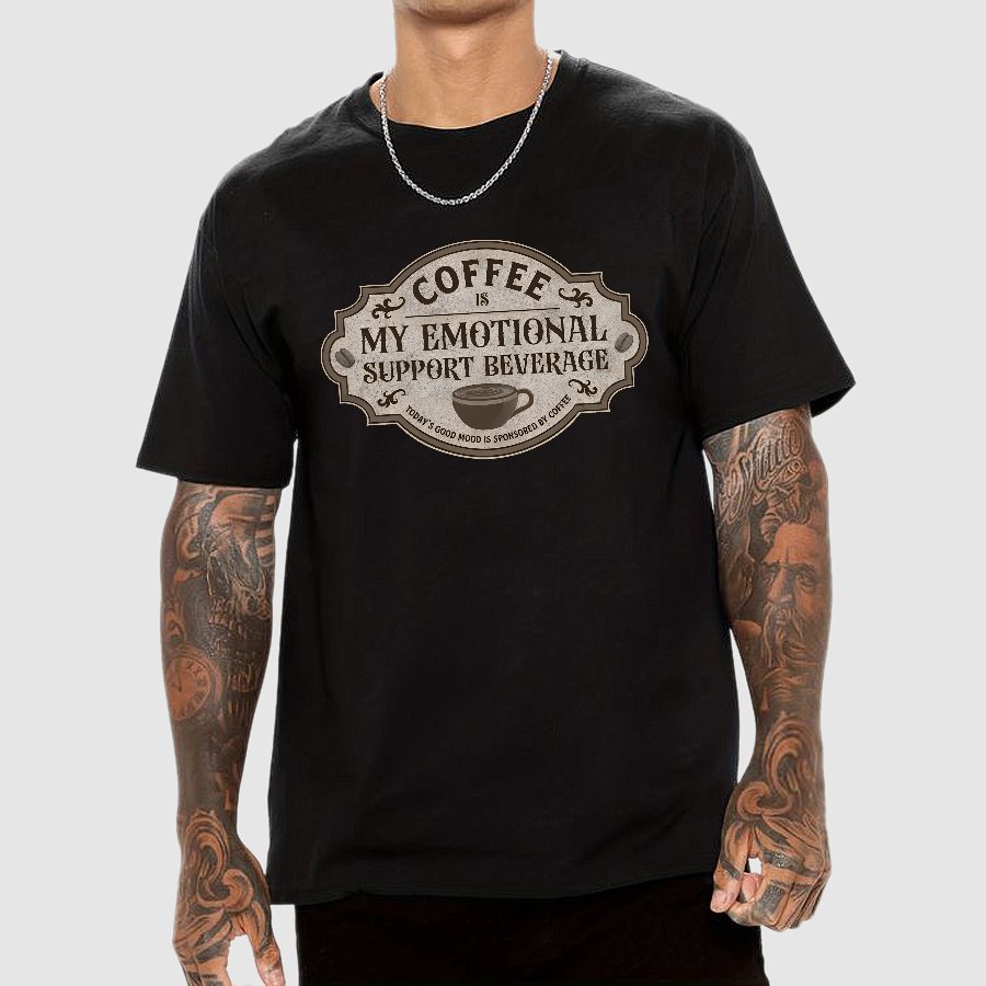 My Emotional Support Beverage Geek T-Shirt