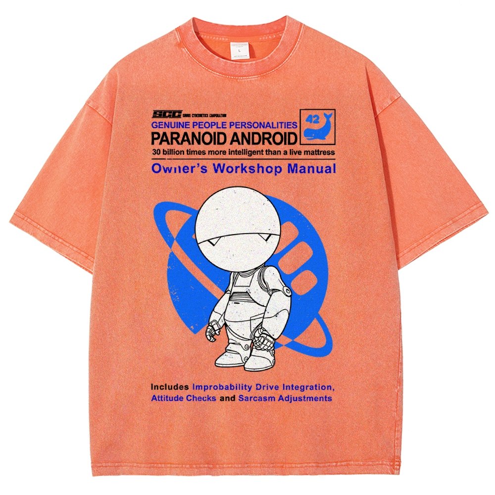 Mysterious Android Manual Vintage Distressed T-shirt