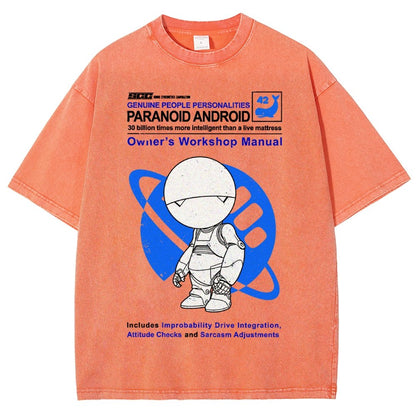 Mysterious Android Manual Vintage Distressed T-shirt