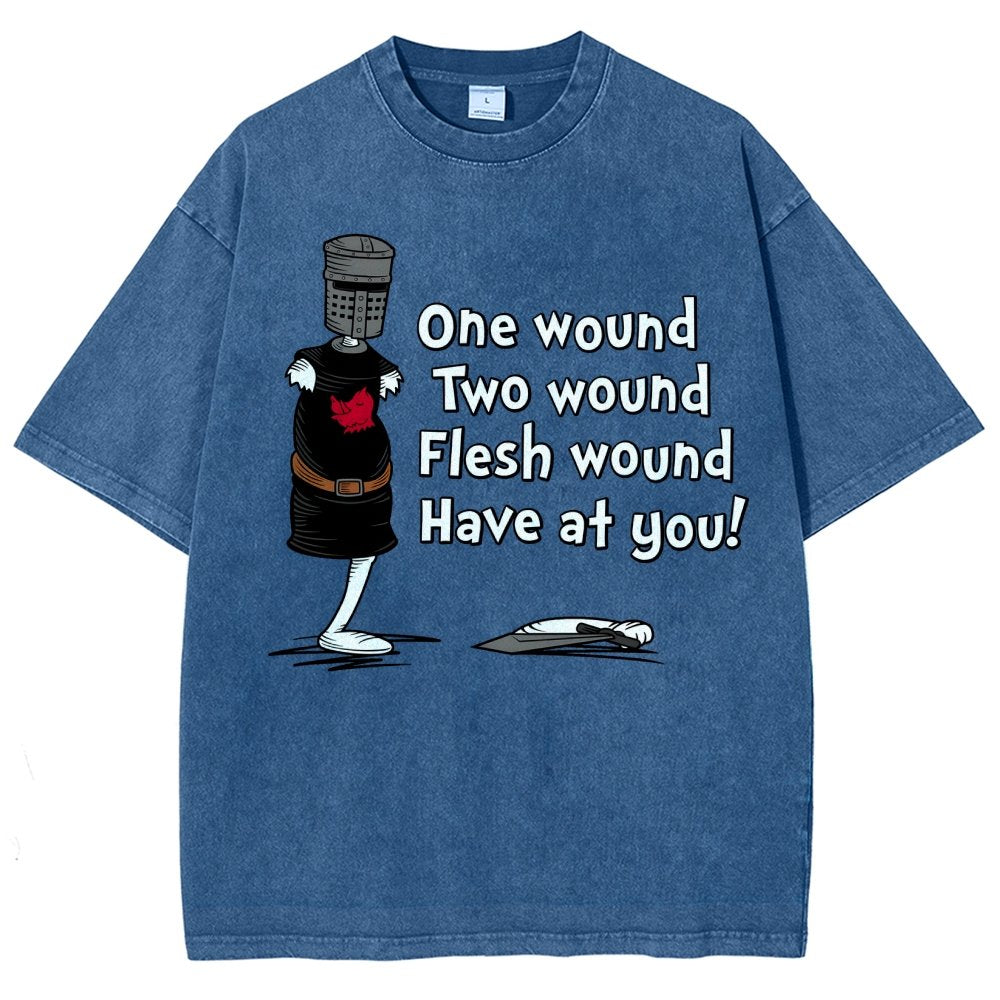 One Wound, Two Wound Essential Vintage Distressed T-shirt