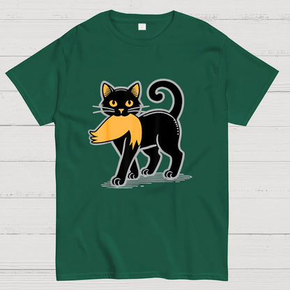 Black Cat Sarcasm Geek T-Shirt