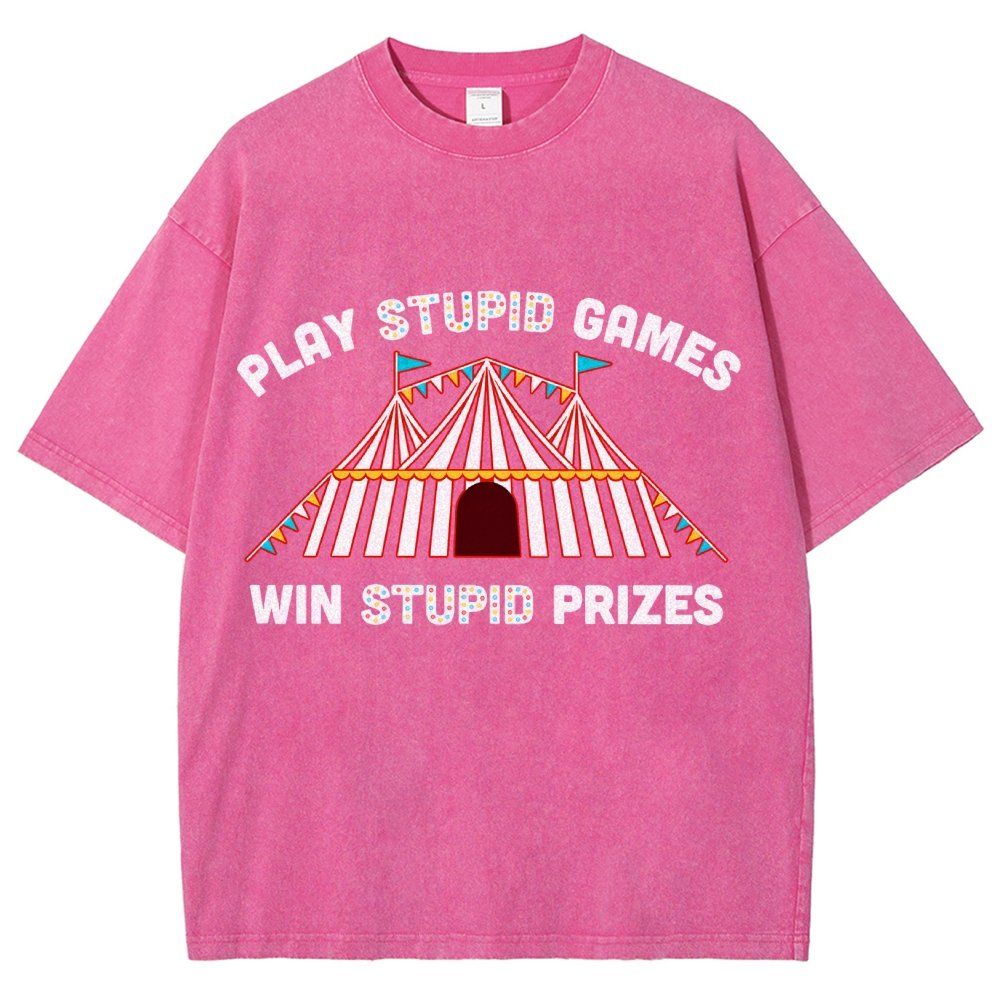 Play Stupid Games Vintage Distressed T-shirt