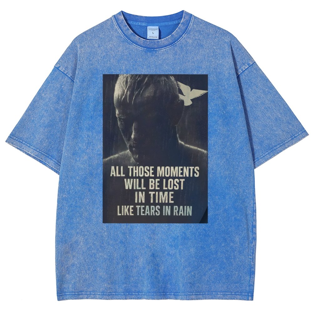 Like Tears in the Rain Vintage Distressed T-shirt