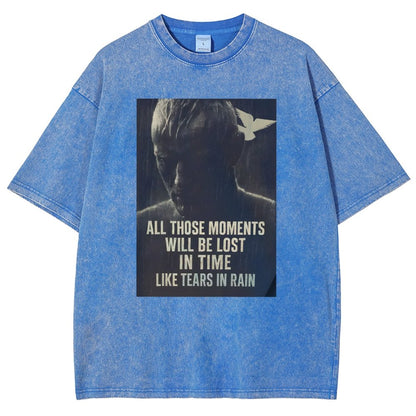 Like Tears in the Rain Vintage Distressed T-shirt