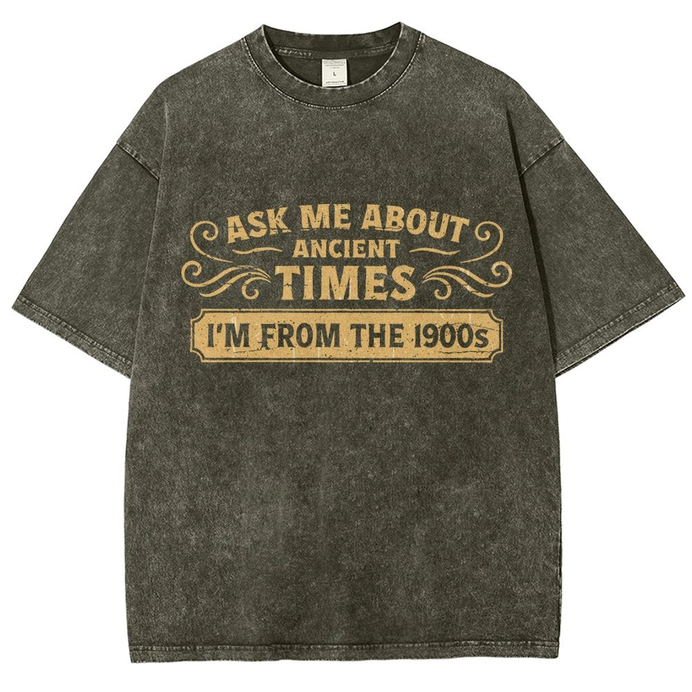 Ask Me About Ancient Times Vintage Distressed T-shirt