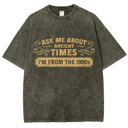 Ask Me About Ancient Times Vintage Distressed T-shirt