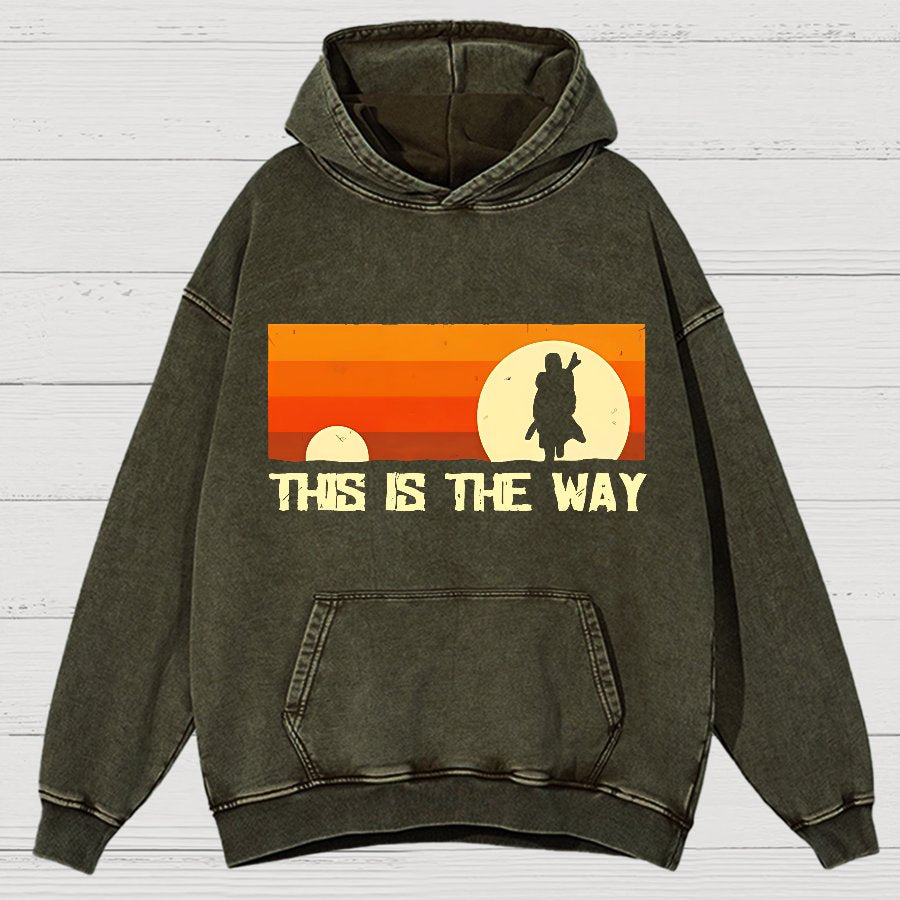 This Is The Way Vintage Distressed Hoodie