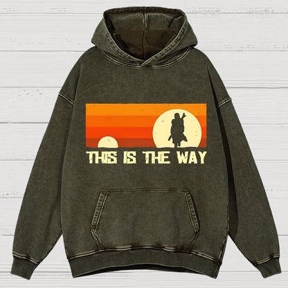 This Is The Way Vintage Distressed Hoodie