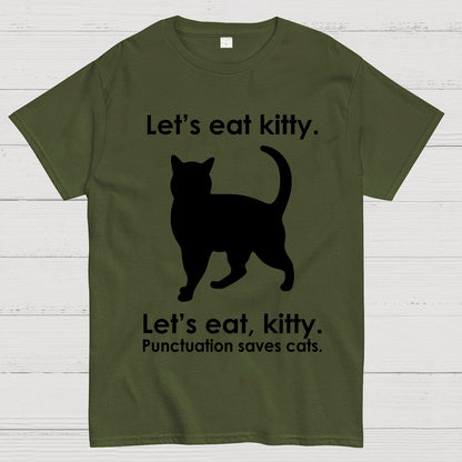 Punctuation Saves Lives. Funny Geek T-Shirt