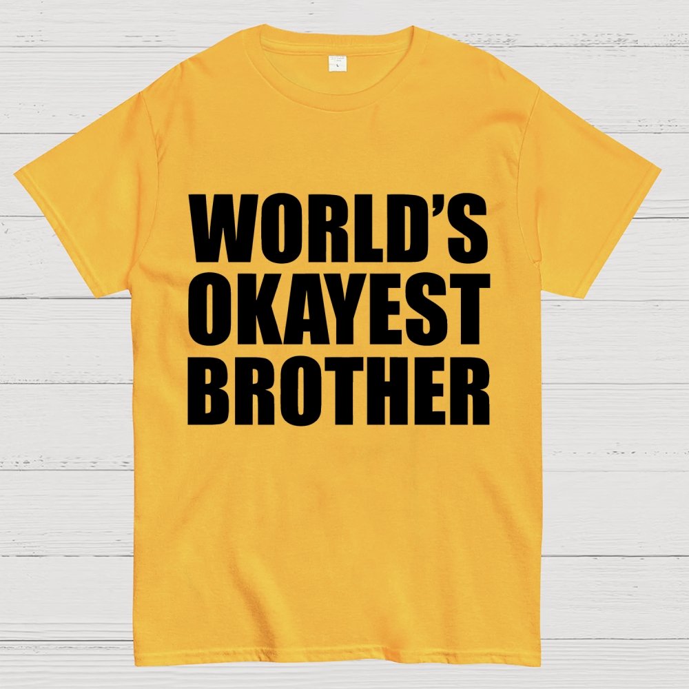 World's Okayest Brother Geek T-Shirt