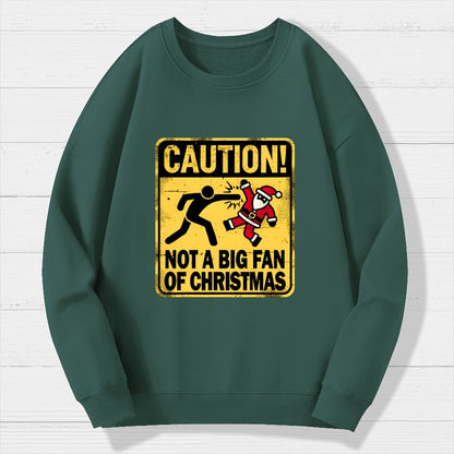 Christmas Caution Geek Cotton Sweatshirt