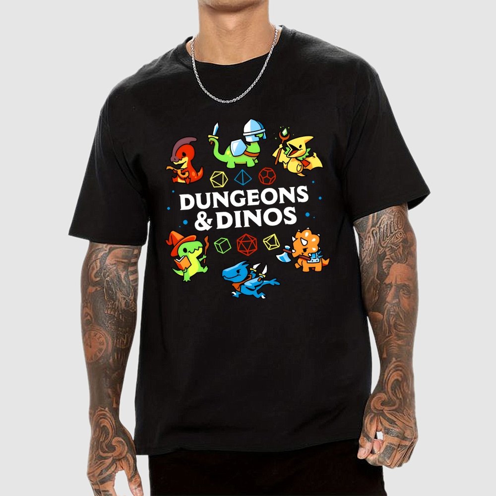 Dungeons & Dinos Geek T-Shirt