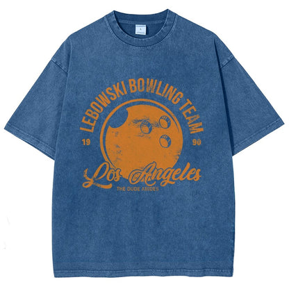 Bowling Enthusiasts Vintage Distressed T-shirt