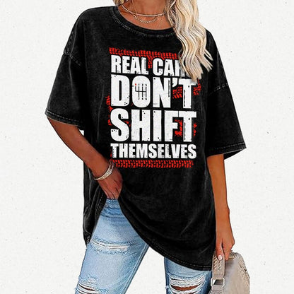 Manual Transmission Gearhead Vintage Distressed T-shirt