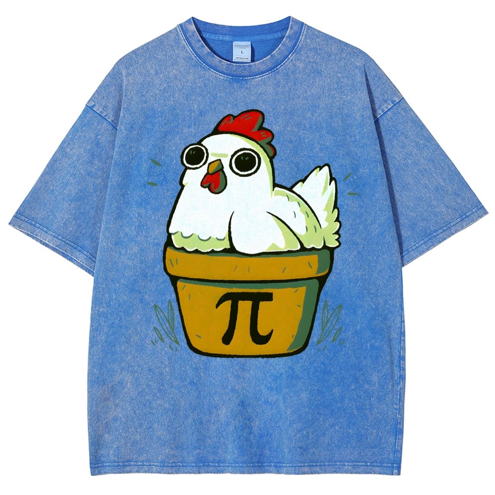 Chicken-Pot-Pie-Math Nerd Vintage Distressed T-shirt
