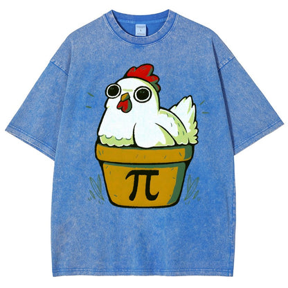 Chicken-Pot-Pie-Math Nerd Vintage Distressed T-shirt