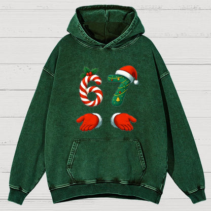 67 Christmas Vintage Distressed Hoodie